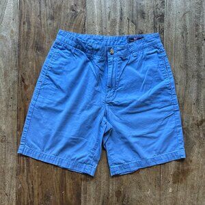 Vineyard Vines Club Chino Shorts BLUE Golf Casual Performance Mens Size 32" X 8"